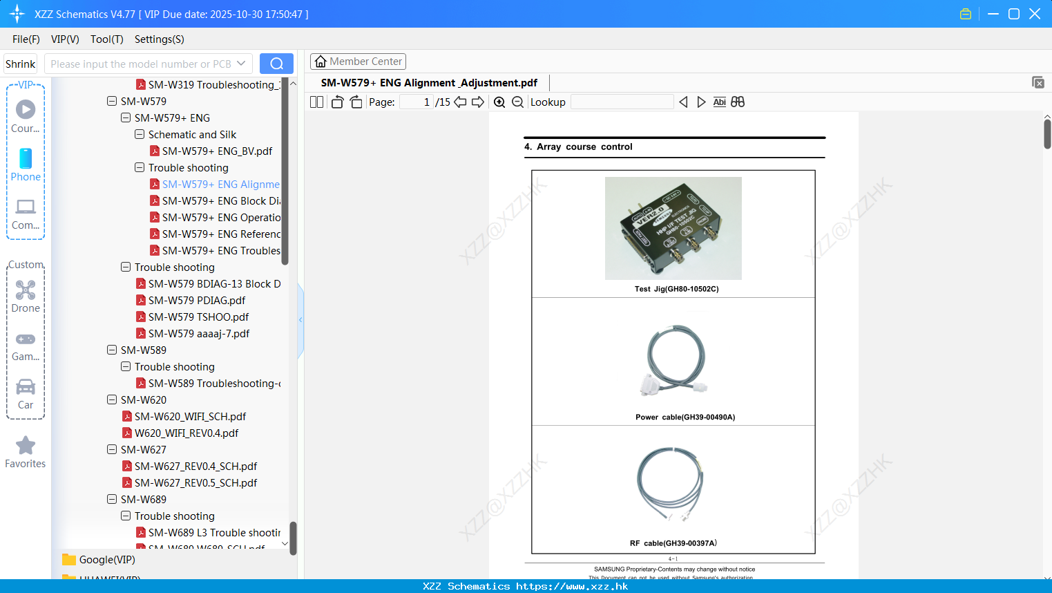 Samsung SM-W579+ ENG Alignment & Adjustment